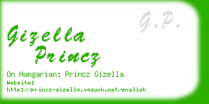 gizella princz business card